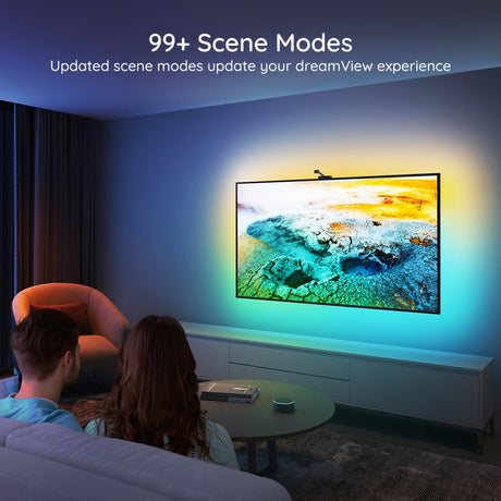 Govee H6199 DreamView T1 TV Backlight Ambient Lighting (5 meters, RGBIC, WiFi, Bluetooth, for 75 - 85 inch TVs)