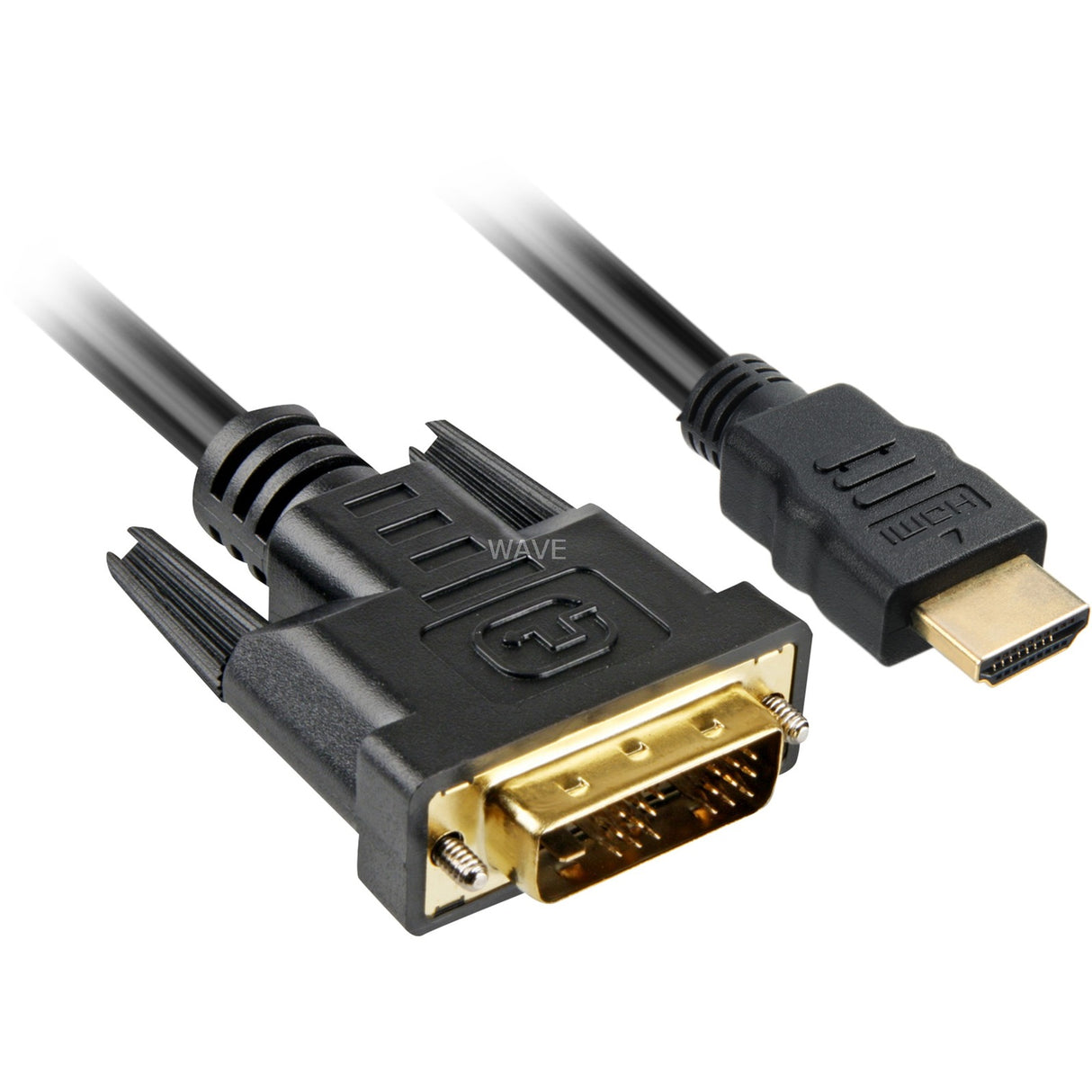 Sharkoon HDMI > DVI-D adaptér (černý, 5 metrů, single-link)