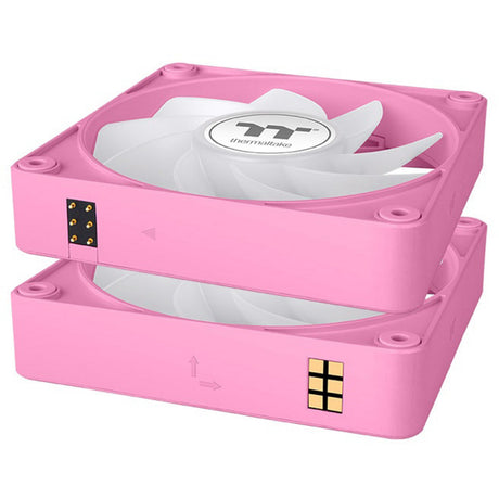 Thermaltake ct120 ex reverse argb sync pc cooling fan pink (3-fan pack) case fans (pink, 3 pieces, 120 x 120 x 25 mm, pwm)