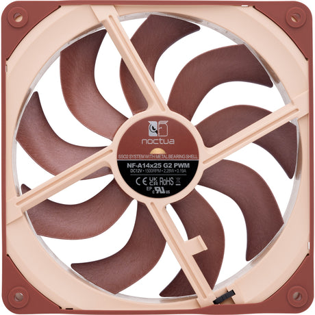 Noctua nf-a14x25 g2 pwm case fan (brown, 140 x 140 x 25 mm)