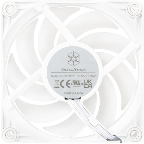 Ventilátor Silverstone vista 120 argb (biely, 120 x 120 x 25 mm, pwm)