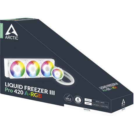 Arctic Liquid Freezer III Pro 420 A-RGB Water Cooling (White, 4-pin PWM Fan Connector)