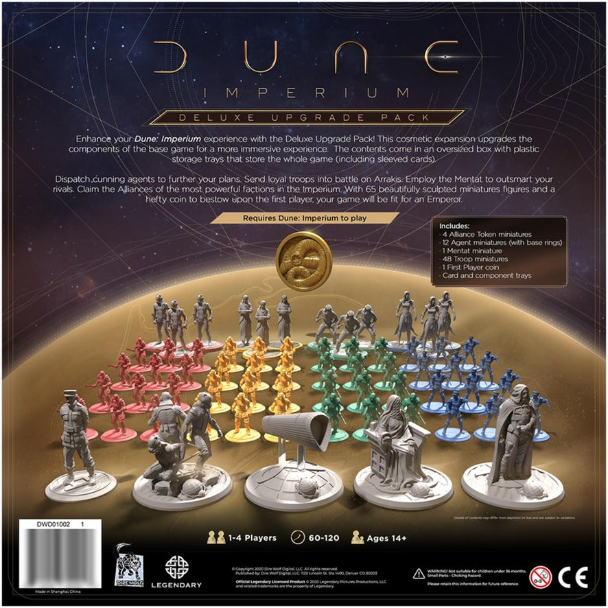 Asmodee dune : jeu de société empire deluxe upgrade pack (anglais, extension, 1 à 4 joueurs, 60 à 120 minutes, à partir de 14 ans)