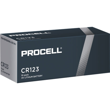 Duracell Procell High Power Lithium Photo CR123 Battery (10 pieces)