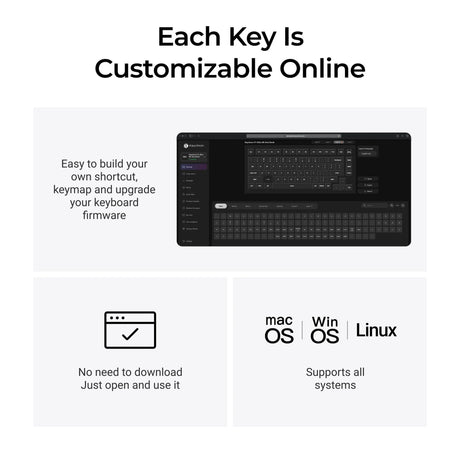 Keychron v1 ultra 8k wireless custom mechanical keyboard (zwart, us lay-out (qwerty), silk pom brown, 75%, rgb, hot swap, 2.4 ghz | bluetooth 5.3 | usb-c)