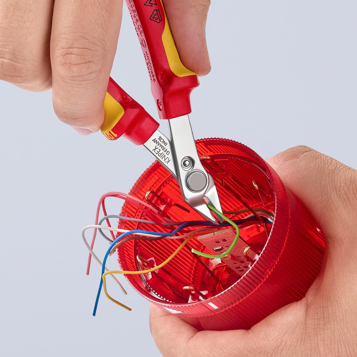 Knipex electronic super Knips® VDE 78 06 125 electronics pliers (red yellow)