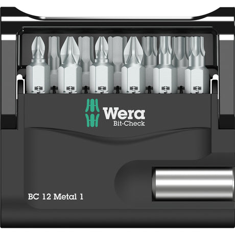 Wera 5057424001 12-piece bit check 12 metal 1 bit set