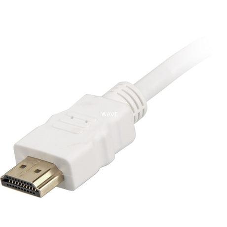 Sharkoon high-speed HDMI cable with Ethernet (white, 2 meters, 4k, gold-plated)