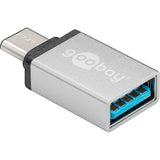 Adaptador Goobay USB-C USB A OTG Superspeed (prata)