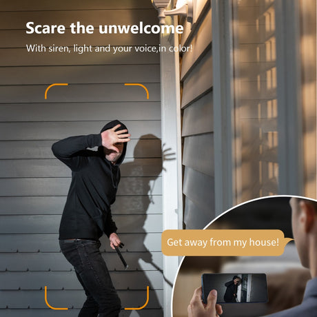 Imou Versa Security Camera (Smart Color Night Vision | IP65 Weatherproof | 110dB Siren)
