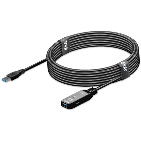 Club 3D USB 3.2 Gen1 Aktiv-Repeater-Verlängerungskabel (Schwarz, 5 Meter)