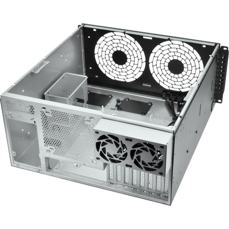 Silverstone RM51 rack housing (black | 5h | 2x USB-A | 1x USB-C)