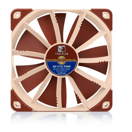 Noctua NF-F12 PWM case fan (light brown, 120 x 120 x 25 mm)
