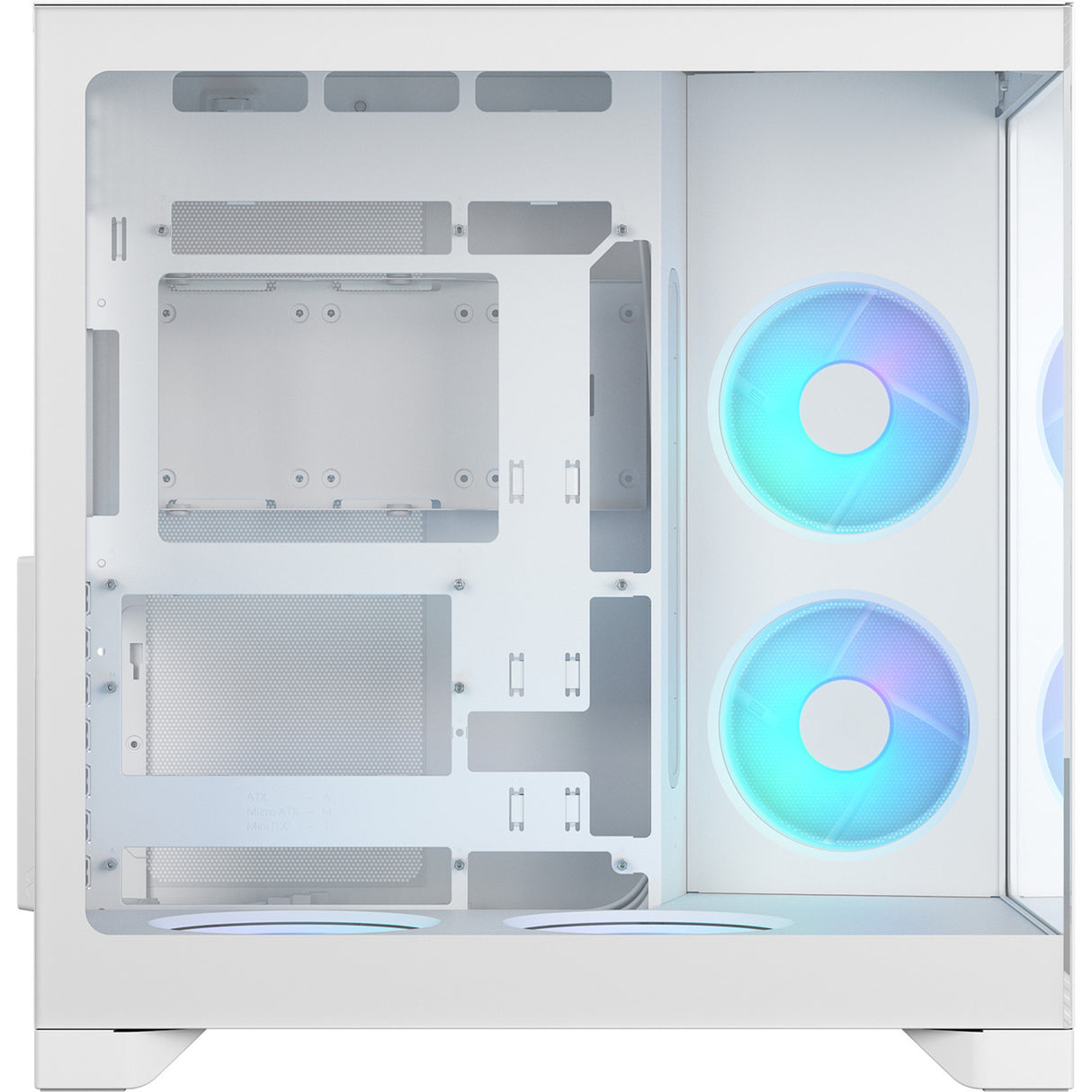 Fractal Design Pop 2 Vision RGB Midi Tower Case (White | 1x USB-A | 1x USB-C | RGB | Tempered Glass)