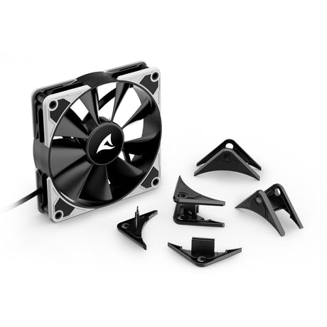 Skriňový ventilátor Sharkoon silentstorm bw120 pwm (120 x 120 x 25 mm)