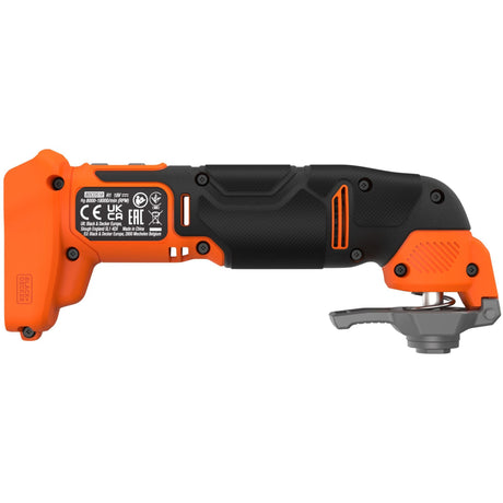 Black+Decker BDCOS18N-XJ 18V Oscillating Multi-Tool (Orange Black, Battery and Charger Not Included)