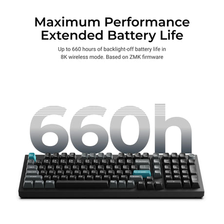 Keychron Q5 Ultra-M3 8K Wireless Custom Mechanical Keyboard (White, US Layout (QWERTY), Silk POM Banana, 96%, RGB, Hot-Swap, 8K, 2.4 GHz | Bluetooth 5.2 | USB-C)