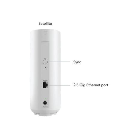 Dvojpásmový rozširujúci satelitný sieťový smerovač Netgear Orbi 370 Series Wi-Fi so 7 sieťami (biely)