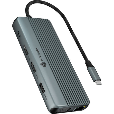 Icy Box IB-DK4062-CPD 12-in-1 Docking Station (aluminium)