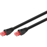 Goobay cat.6 network cable (black, 15 meters, u utp, outdoor)