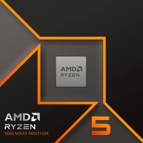 Amd ryzen 5 9600x, 3.9 ghz (5.4 ghz turbo boost) socket am5 processor (unlocked, boxed)