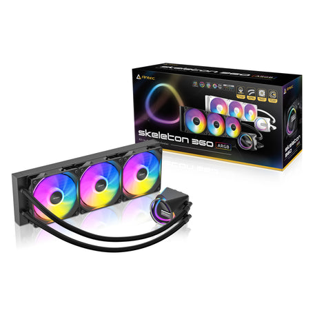 Antec skeleton 360 argb water cooling (black)