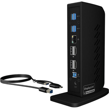 Icy Box IB-DK2252AC docking station (black, USB-A, HDMI, DisplayPort)