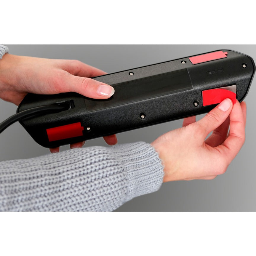 Brennerstuhl ®estilo hjørnekoblingsbokslist med USB-ladefunksjon 4-veis 2x beskyttelseskontakt 2x euro sølv svart