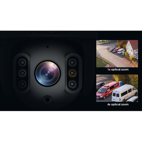 Foscam SD8P, 4K 8MP dvoupásmová WiFi PTZ venkovní bezpečnostní kamera (bílá)