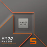 Soicéad AMD Ryzen 5 8400F, 4.2 GHz (4.7 GHz Turbo Boost) próiseálaí AM5 (díghlasáilte, wraith stealth, boscaí)