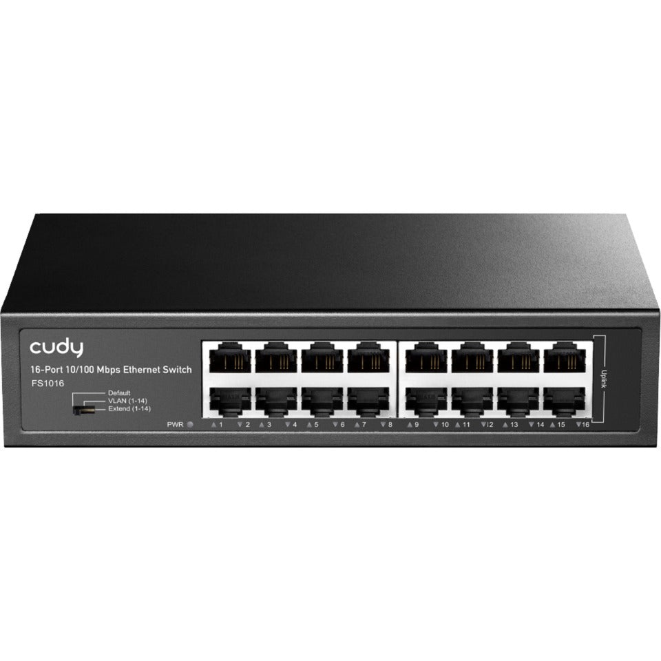 Cudy 16-port 10 100 Mbps Ethernet Switch (black)