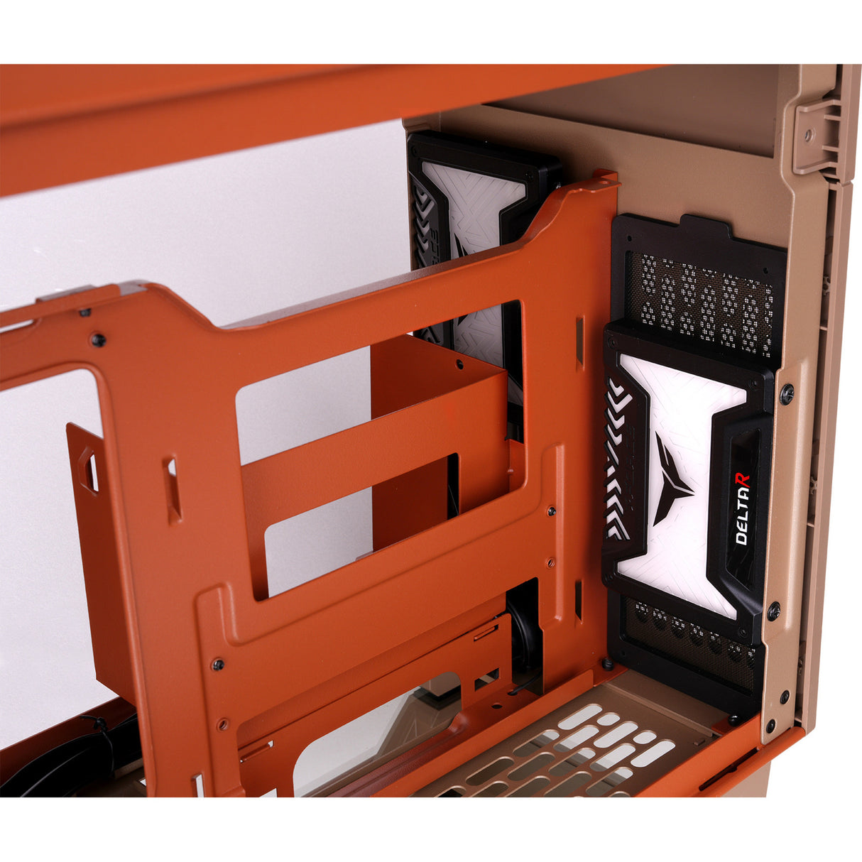 Thermaltake tr100 gravel sand mini tower case (light brown | 2x USB-A | 1x USB-C)