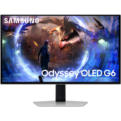 Samsung odyssey oled g6 ls27dg 27 gaming monitor (zilver, 2x hdmi, displayport, 2x usb-a, 360 hz)