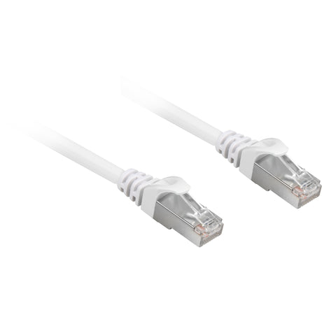 Sharkoon SFTP patch cable, RJ-45 with Cat.6a (white, 3 meters, halogen-free)