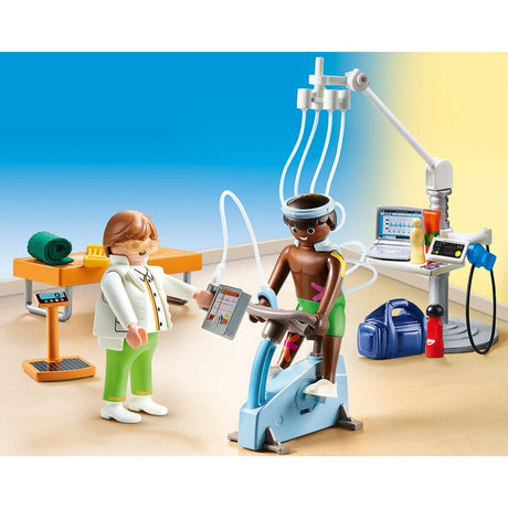 Saol na cathrach Playmobil - cleachtann fisiteiripeoir bréagáin tógála (70195)