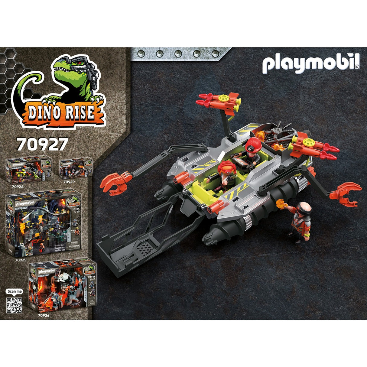Playmobil Dino Rise – Comet Corp. Abbruchbohrmaschine, Bauspielzeug (70927)