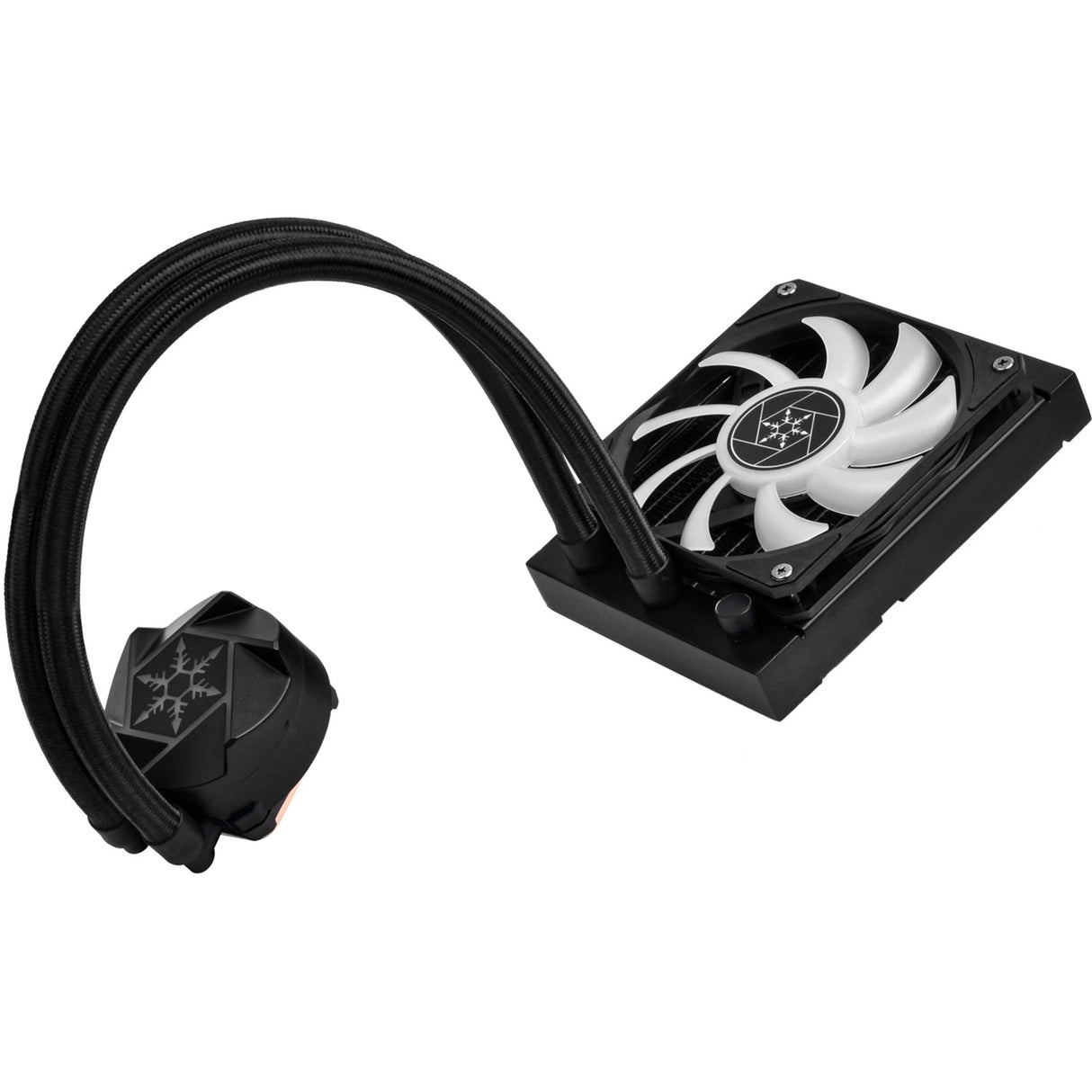 Silverstone vida 120 slim vannkjøling (svart)