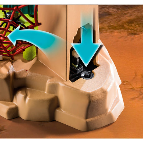 Playmobil novelmore - sal'ahari sands - tempelj of the skeleton vojaška konstrukcijska igrača (70751)