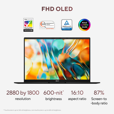 Asus zenbook 14 um3406ga-qd031w 14 copilot+ laptop (zwart | ryzen ai 7 445 | radeon 840m | 32 gb | 1 tb ssd)