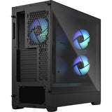 Fractal Design Pop Air rgb Midi Tower Gehäuse (schwaarz | 2x usb-a | rgb | temperéiert Glas)