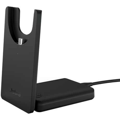 Jabra evolve2 55, incl. charging stand on-ear headset (black, stereo, uc, usb-a, link380a)
