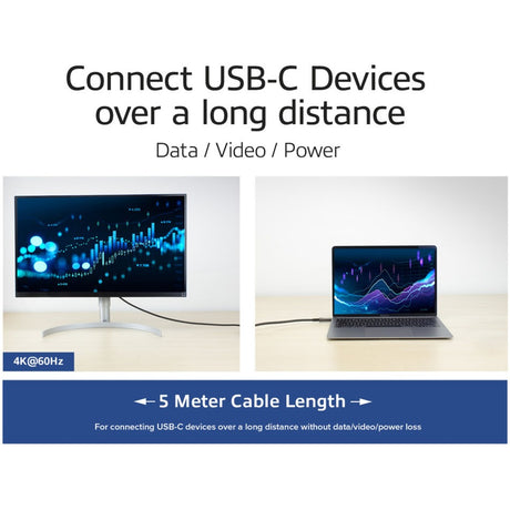Act connectivity usb-c 3.2 gen2 active optical cable (aoc) aansluitkabel (grijs zwart, 5 meter)