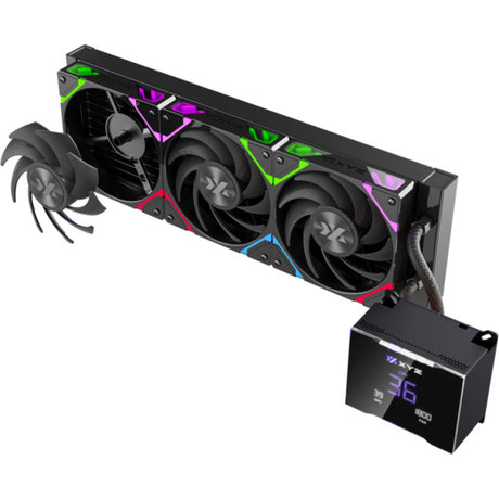 Xyz pc gear hydrotemp aio 360 Waasserkühlung (schwaarz, argb, pwm)