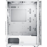 Montech x3 mesh midi tower case (white | 3x usb-a | rgb | tempered glass)