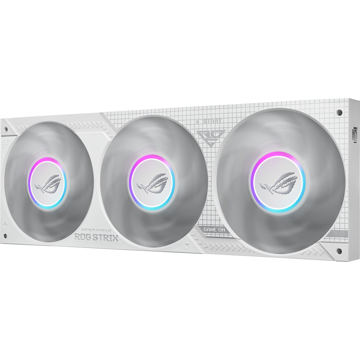 Asus rog strix slc iv 360 argb lcd white edition waterkoeling (wit)