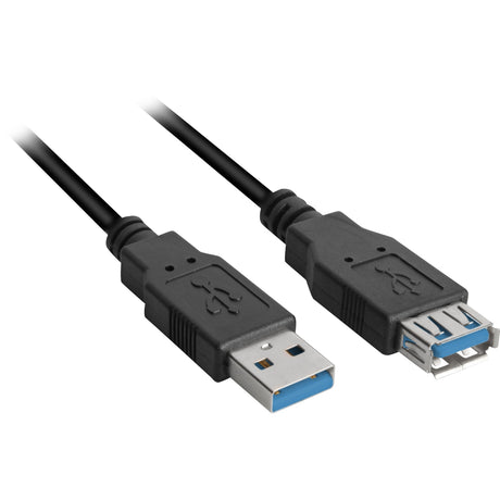 Sharkoon USB 3.0 Extension Cable (Black, 3 Meter)