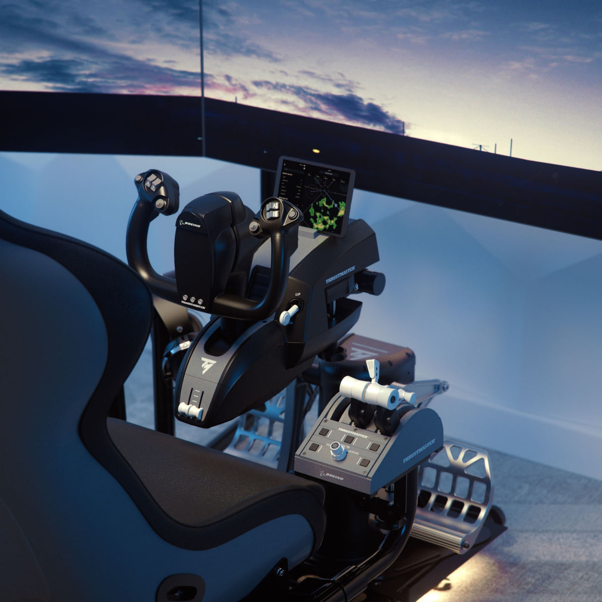 Zestaw do gier Thrustmaster TCA Yoke Pack Boeing Edition (czarno-szary, PC, Xbox One, Xbox Series x|s)