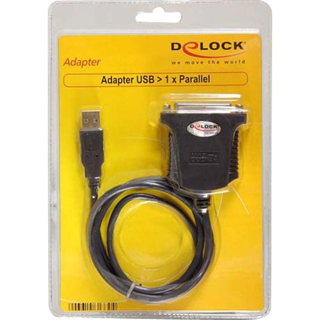 Delock USB 1.1 na paralelnem kablu (črn, 0,8 metra)