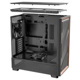 Antec Flux Midi Tower kryt (černý | 2x USB-A | 1x USB-C | tvrzené sklo)