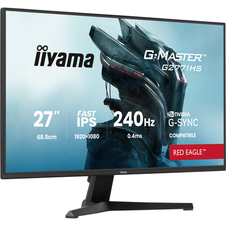 Iiyama g-master red eagle g2771hs-b1 27 gaming monitor (black, 2x HDMI, display port, 240 Hz)
